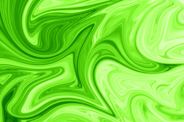 Fototapeta premium Liquid Abstract Pattern With UFO Green And Black Graphics Color Art Form. Digital Background With Liquid Poisonous Abstract UFO Green Flow.