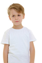 Sad little boy.