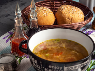 Light vegetable soup