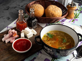 Light vegetable soup