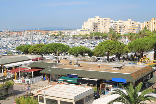 Carnon Plage, a seaside resort in the south of Montpellier 