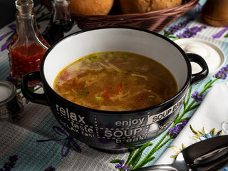 Light vegetable soup