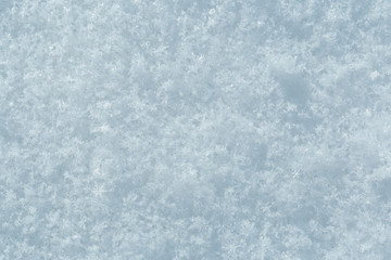 background of fresh snow texture in blue tone