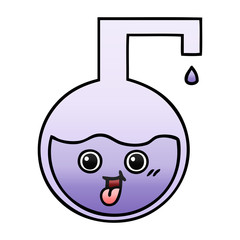 gradient shaded cartoon science experiment