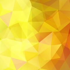 Background of geometric shapes. Yellow mosaic pattern. Vector EPS 10. Vector illustration