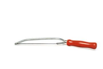 fretsaw on a white background