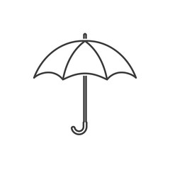 Umbrella. Line style icon. Vector. Isolated.