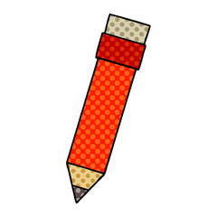 quirky comic book style cartoon pencil
