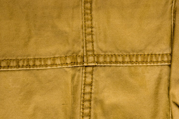 clothing items washed cotton fabric texture with seams