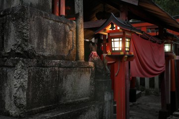 Obraz na płótnie Canvas Traditional style Japanese lantern