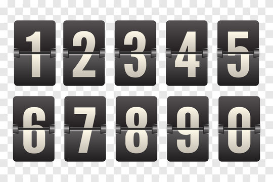 Countdown flip board with Scoreboard. Flip countdown clock counter.