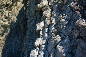 rocks and stones of the sea coast