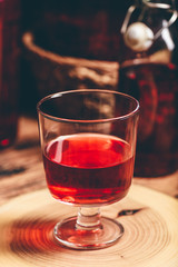 Homemade berry wine