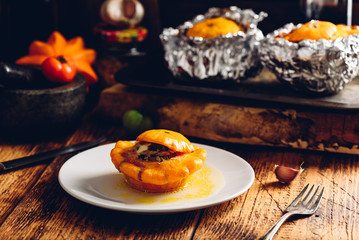 pattypan squash with beef and vegetables