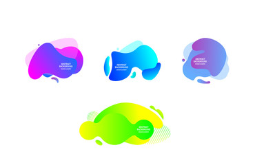 Set of abstract modern graphic elements.