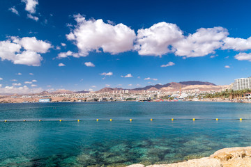 Obraz premium Cityscape of Eilat city in Israel.