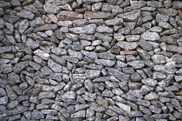 Mosaic texture of granite stones