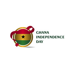Ghana Independence Day Vector Template Design Illustration