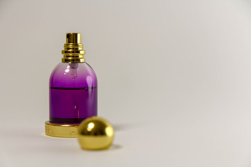 Perfume bottle isolated on white background