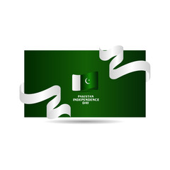 Pakistan independence Day Vector Template Design Illustration