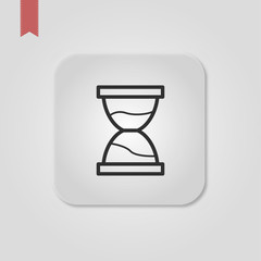 Hourglass vector icon. filled flat sign for mobile concept and web design. Sand clock simple solid icon. Time symbol, logo illustration. Pixel perfect vector graphics