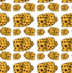 fish-box pattern yellow