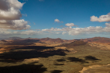 Fototapeta na wymiar Fuerteventura landscape with a drone