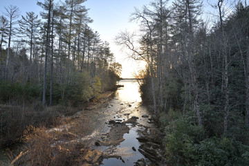 "Paddies Creek at Dawn" Lake James as viewed from Paddies Creek Zen Duder Lake James Collection