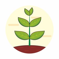 Plant vector icon 