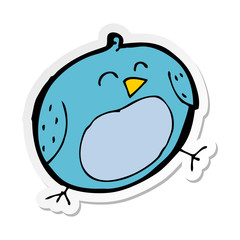 sticker of a cartoon bird