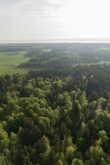 Naklejka na ściany i meble Wald- und Wiesenlandschaft in Bayern