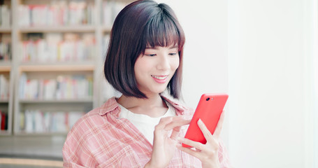 young woman use smart phone