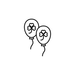 balloons, Ireland, float icon. Element of Ireland culture icon. Thin line icon for website design and development, app development. Premium icon
