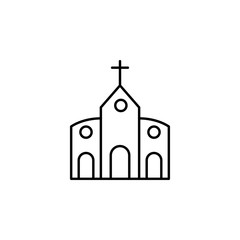 church, saint Patrick, Ireland icon. Element of Ireland culture icon. Thin line icon for website design and development, app development. Premium icon