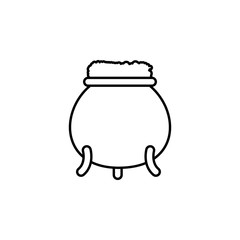 gold, pot, saint Patrick, Ireland icon. Element of Ireland culture icon. Thin line icon for website design and development, app development. Premium icon