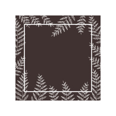 pattern flowers and leafs isolated icon