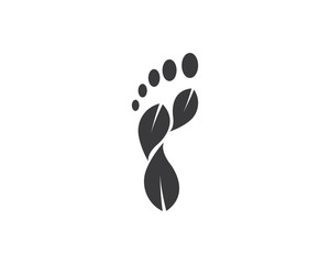 foot ilustration Logo vector for business massage,therapist