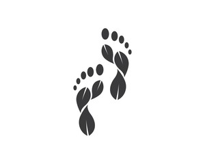 foot ilustration Logo vector for business massage,therapist