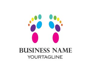foot ilustration Logo vector for business massage,therapist