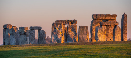 World famous rocks of Stonehenge in England