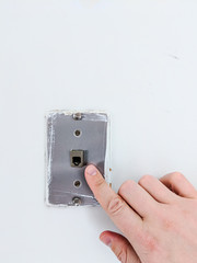 Old Fashioned Telephone Wall Jack