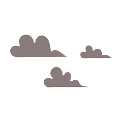 flat color retro cartoon storm cloud