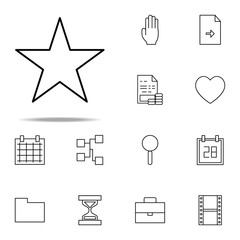 star icon. Web icons universal set for web and mobile