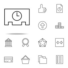 full time icon. Web icons universal set for web and mobile