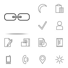 linked sign icon. Web icons universal set for web and mobile