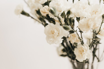 Elegant Neutral & White Floral