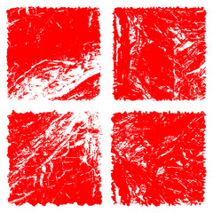 Grunge Square Stamp Background Textures Set