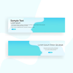 web banner - landing page - Web Design template Web Design Elements - Vector