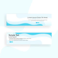 web banner - landing page - Web Design template Web Design Elements - Vector