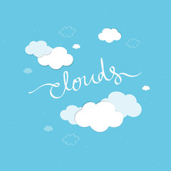 Cloudy blue background